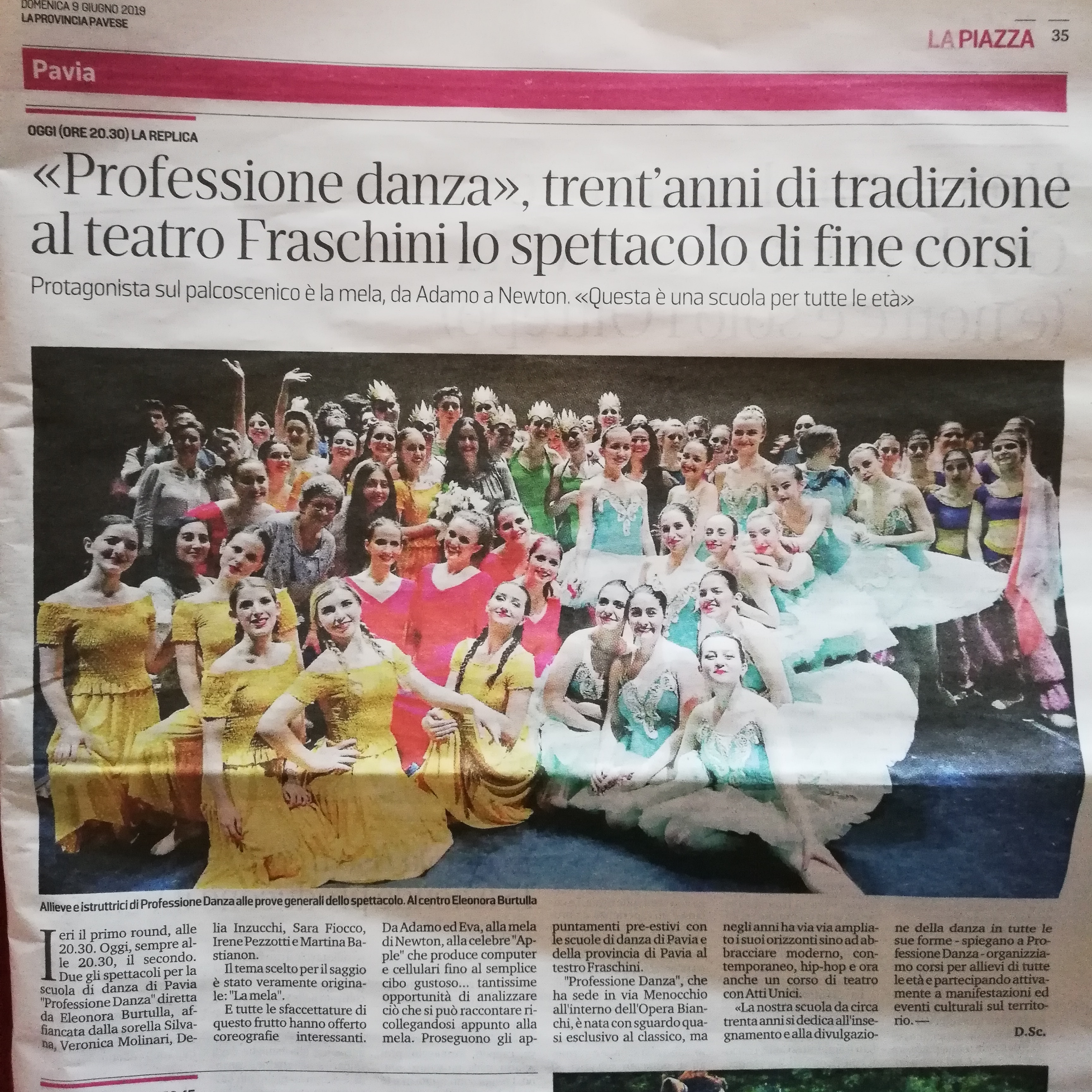 La Provincia Pavese ci racconta